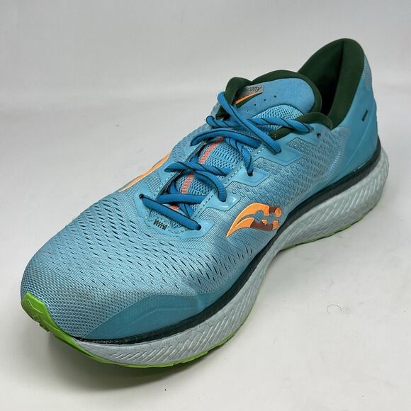 Saucony Triumph 18 Shoes Mens 12.5 Blue Mesh Lightweight Running Sneakers - Picture 6 of 16
